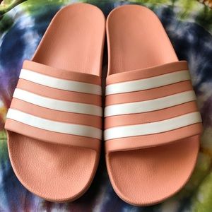 Adidas Pink Aqua Slides (W Size 11)